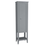 VitrA Valarte Boy Dolabı, 55 cm, Bir Kapaklı, Mat Gri, Sağ