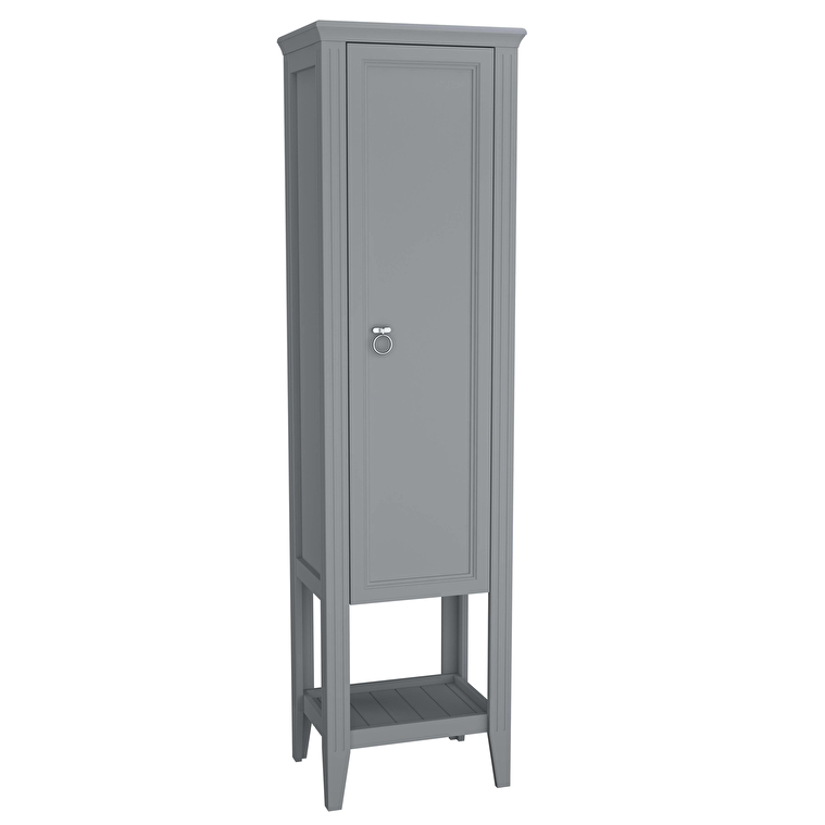 62244_e89f56580b85441fd9191e98d9d32cb78ae9e4cb-1.jpg VitrA Valarte Boy Dolabı, 55 cm, Bir Kapaklı, Mat Gri, Sağ - Görsel 1