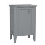 VitrA Valarte Yan Ünite, 55 cm, Bir Kapaklı, Mat Gri, Sol