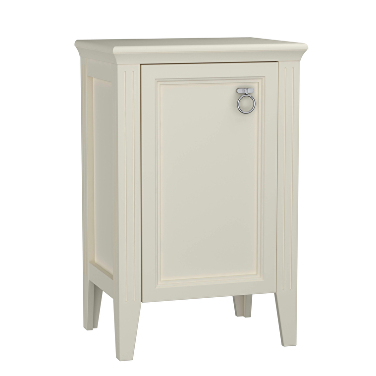 62248_b89075b7acc3663d28302dd8640f350bfc2a7f58-1.jpg VitrA Valarte Yan Ünite, 55 cm, Bir Kapaklı, Mat Fildişi, Sol - Görsel 1