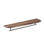 VitrA Plural Raf, 75 cm, Uzun, Metal Havluluklu, Koyu Meşe, Sol