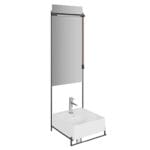 VitrA Equal Lavabo Ünitesi, 40 cm, Beyaz Lavabolu, Havluluklu - Görsel 2