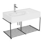 VitrA Equal Lavabo Ünitesi, 80 cm, Raflı, Beyaz Lavabolu