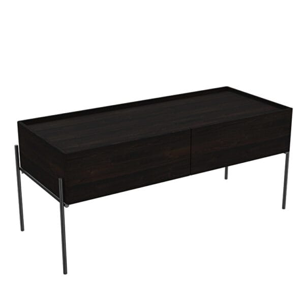 VitrA Equal Alt Ünite, 100 cm, İki Çekmeceli, Karaağaç