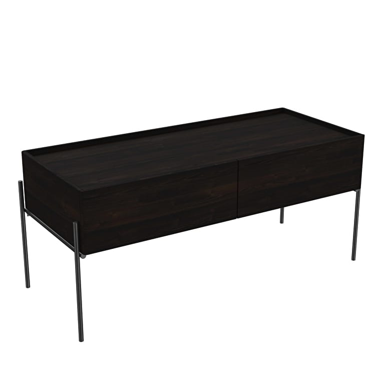 64112_c572d879f3905166edb4a4c8685d4f70e8561ed8-1.jpg VitrA Equal Alt Ünite, 100 cm, İki Çekmeceli, Karaağaç - Görsel 1