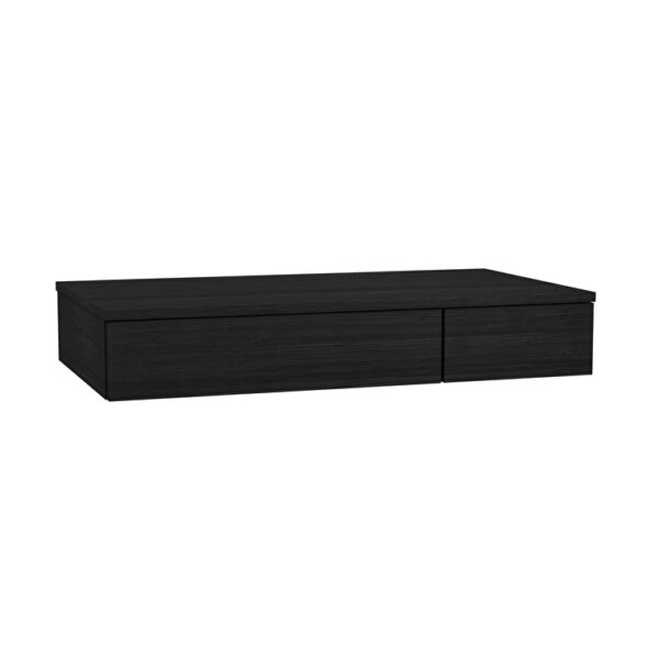 VitrA Origin Alt Ünite, 90 cm, İki Çekmeceli, Hareli Siyah Meşe, Sol