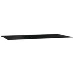 VitrA Origin Üst Tezgah, 90 cm, Cam, Armatür Deliksiz, Sol Sifon Delikli, Siyah