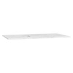 VitrA Origin Üst Tezgah, 90 cm, Neolith, Armatür Deliksiz, Sol Sifon Delikli, Calacatta Silk