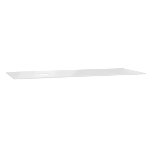 VitrA Origin Üst Tezgah, 120 cm, Cam, Armatür Deliksiz, Sol Sifon Delikli, Beyaz