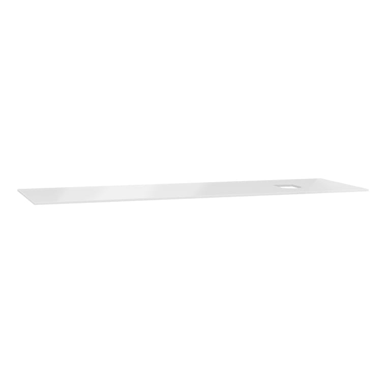 65763_defa84dc8322037c9d77e8e23a09fa496bdf5143-1.jpg VitrA Origin Üst Tezgah, 150 cm, Cam, Armatür Deliksiz, Sağ Sifon Delikli, Beyaz - Görsel 1