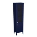VitrA Valarte Neo Boy Dolabı, 55 cm, Cam Kapaklı, Çelik Mavisi, Sağ