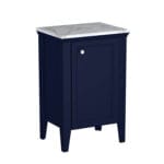 VitrA Valarte Neo Yan Ünite, 55 cm, Bir Kapaklı, Mermer Tezgahlı, Çelik Mavisi, Sağ