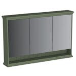VitrA Valarte Neo Dolaplı Ayna, 120 cm, Üç Kapaklı, Aydınlatmalı, Retro Yeşil