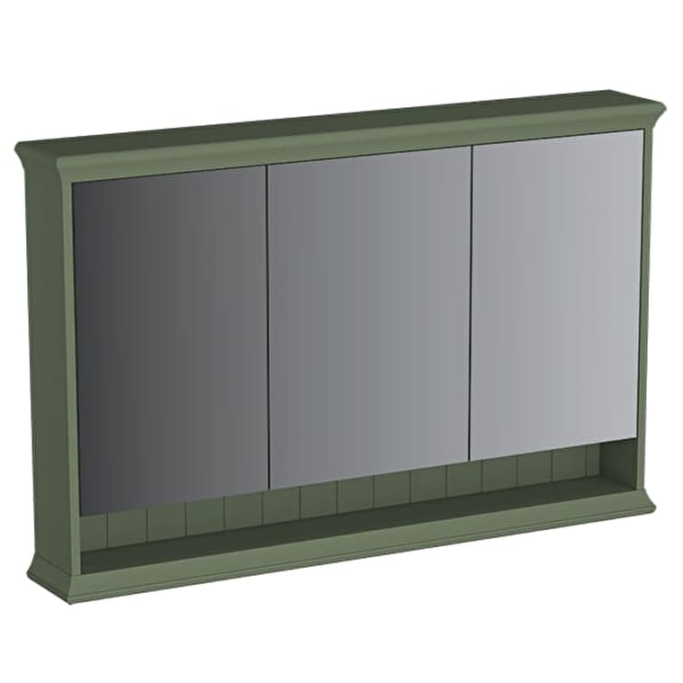 65807_39201359812d2d233ee09ad2e4304b3320764ed3-1.jpg VitrA Valarte Neo Dolaplı Ayna, 120 cm, Üç Kapaklı, Aydınlatmalı, Retro Yeşil - Görsel 1