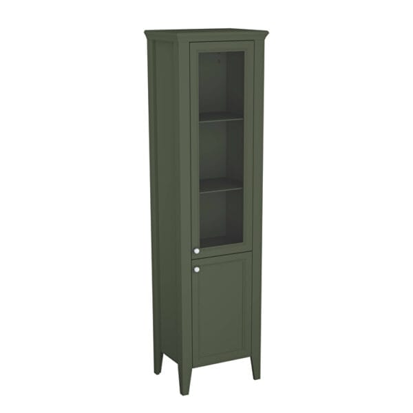 VitrA Valarte Neo Boy Dolabı, 55 cm, Cam Kapaklı, Retro Yeşil, Sağ