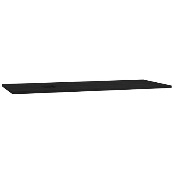 VitrA Origin Üst Tezgah, 120 cm, Ahşap, Armatür Deliksiz, Sol Sifon Delikli, Hareli Siyah Meşe