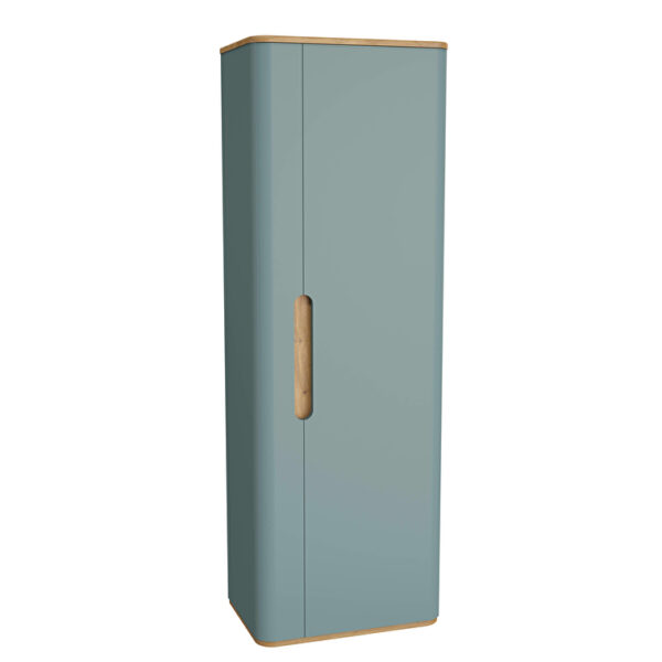VitrA Sento Boy Dolabı, 55 cm, Bir Kapaklı, Temizlik Gereçleri İçin, Mat Fiyord Yeşili, Sağ