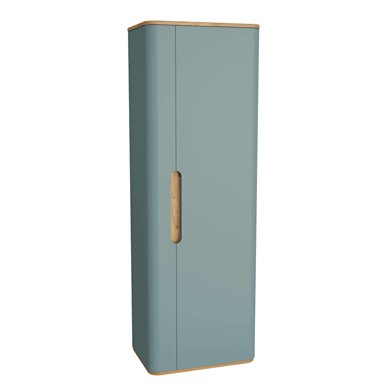 65897-1.jpg VitrA Sento Boy Dolabı, 55 cm, Bir Kapaklı, Temizlik Gereçleri İçin, Mat Fiyord Yeşili, Sağ - Görsel 1