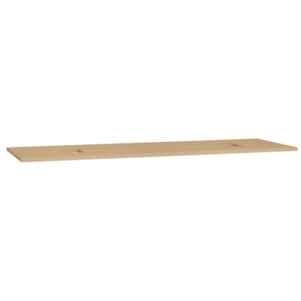 VitrA Origin Üst Tezgah, 150 cm, Ahşap, Armatür Deliksiz, Çift Sifon Delikli, Açık Meşe