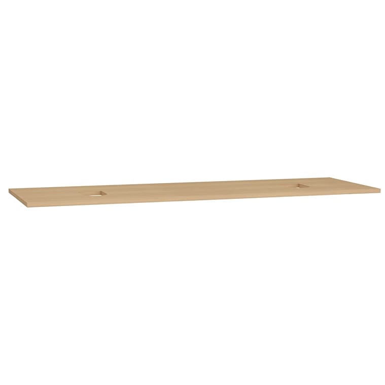 65941_edf54a45c09ddaf7e014cdaeba15d086a84780e2-1.jpg VitrA Origin Üst Tezgah, 150 cm, Ahşap, Armatür Deliksiz, Çift Sifon Delikli, Açık Meşe - Görsel 1
