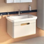 VitrA Sento Lavabo Dolabı, 80 cm, Bir Çekmeceli, Aydınlatmalı, Mat Açık Gri - Görsel 5
