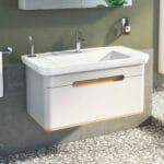 VitrA Sento Lavabo Dolabı, 100 cm, Bir Çekmeceli, Aydınlatmalı, Mat Açık Gri - Görsel 6
