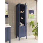 VitrA Valarte Neo Boy Dolabı, 55 cm, Cam Kapaklı, Çelik Mavisi, Sağ - Görsel 5