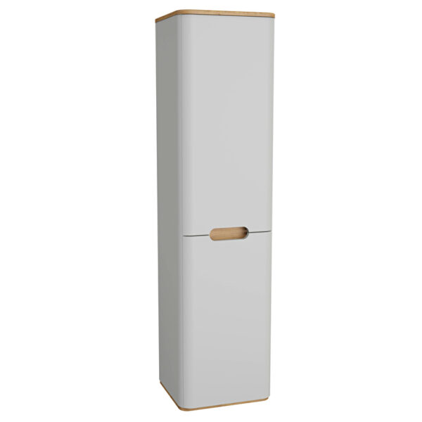 VitrA Sento Boy Dolabı, 40 cm, İki Kapaklı, Mat Açık Gri, Sol