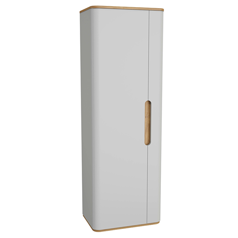 66008_54bb26c6c2840d6cf0cae70ab1419035355d02b7-1.jpg VitrA Sento Boy Dolabı, 55 cm, Bir Kapaklı, Temizlik Gereçleri İçin, Mat Açık Gri, Sol - Görsel 1