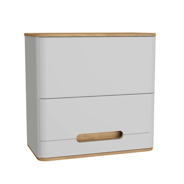 VitrA Sento Üst Ünite, 70 cm, Bir Kapaklı, İç Çekmeceli, Mat Açık Gri