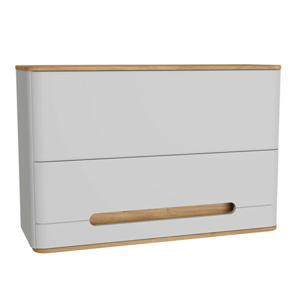 VitrA Sento Üst Ünite, 105 cm, Bir Kapaklı, İç Çekmeceli, Mat Açık Gri