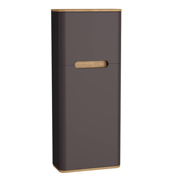 VitrA Sento Boy Dolabı, 50 cm, Bir Kapaklı, Dar, Mat Antrasit,Sağ