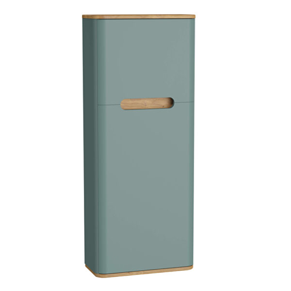 VitrA Sento Boy Dolabı, 50 cm, Bir Kapaklı, Dar, Mat Fiyord Yeşili, Sol
