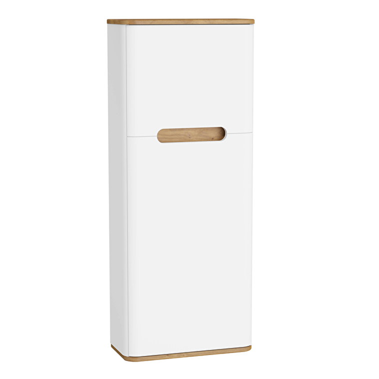 66154_1a74debae3ce3355b68261cec3ca261b188779fc-1.jpg VitrA Sento Boy Dolabı, 50 cm, Bir Kapaklı, Dar, Mat Beyaz,Sağ - Görsel 1