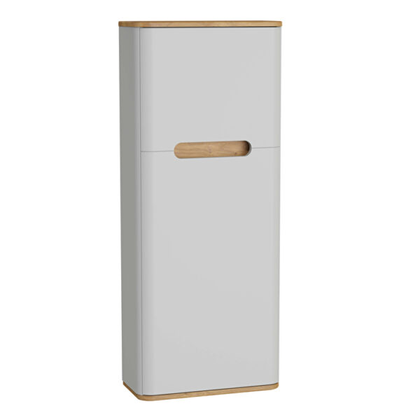 VitrA Sento Boy Dolabı, 50 cm, Bir Kapaklı, Dar, Mat Açık Gri,Sağ
