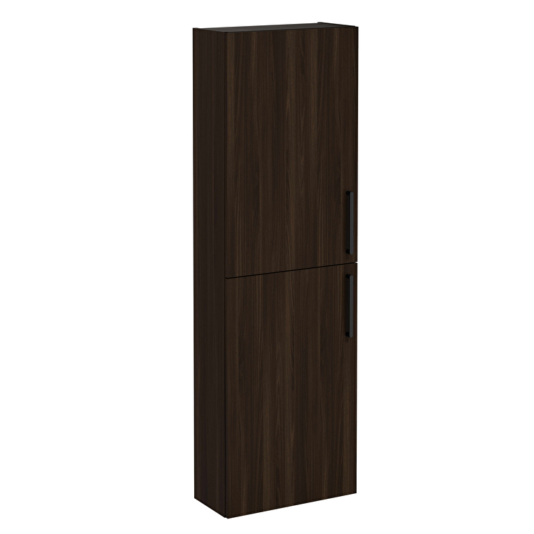 66240_1e751b77c1ca032203ccafd10c4fbd298bc9f43b-1.jpg VitrA Root Flat Boy Dolabı, 55 cm, İki Kapaklı, Dar, Ceviz - Görsel 1