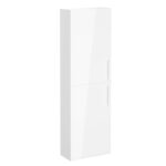 VitrA Root Flat Boy Dolabı, 55 cm, İki Kapaklı, Dar, Parlak Beyaz