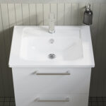 VitrA Root Flat Lavabo Dolabı, 60 cm, İki Çekmeceli, Köşeli Lavabo, Parlak Beyaz - Görsel 2