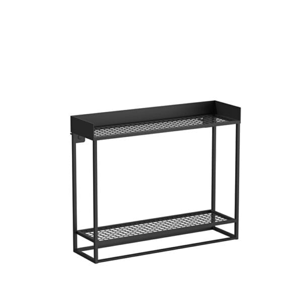 VitrA Archiplan Duble Raf, 45 cm, Metal, Siyah