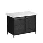 VitrA Liquid Lavabo Dolabı, 100 cm, Metal Kapaklı , Ayaklı