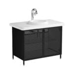 VitrA Liquid Lavabo Dolabı, 100 cm, Metal Kapaklı , Ayaklı - Görsel 3