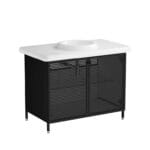 VitrA Liquid Lavabo Dolabı, 100 cm, Metal Kapaklı , Ayaklı - Görsel 6