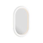 VitrA Liquid Düz Ayna, 50 cm, Aydınlatmalı, Seramik Çerçeveli, Beyaz