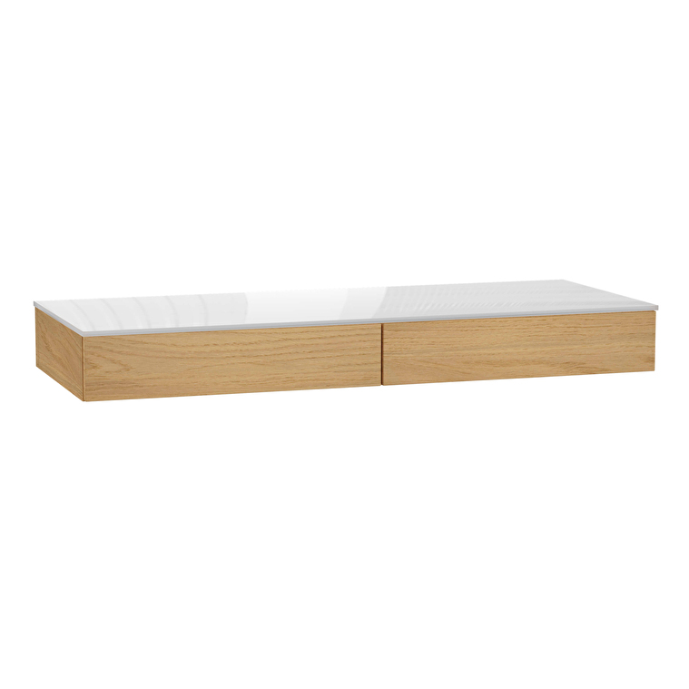 66969_1086c37f7465728e8034015bc289fbeb158c820f-1.jpg VitrA Origin Yan Ünite, 120 cm, İki Çekmeceli, Açık Meşe - Görsel 1