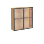 VitrA Metropole Edge Üst Ünite, 67 cm, Cam Kapaklı, Açık Meşe