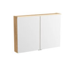 VitrA Metropole Edge Dolaplı Ayna, 100 cm, Aydınlatmalı, Açık Meşe