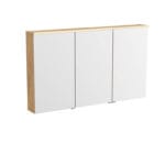 VitrA Metropole Edge Dolaplı Ayna, 120 cm, Aydınlatmalı, Açık Meşe