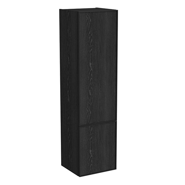 67200_ad604fc2668550517e16ea64d97bdf7a2d9a5f0c-1.jpg VitrA Metropole Edge Boy Dolabı, 40 cm, Siyah Meşe, Sol - Görsel 1