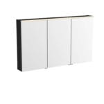 VitrA Metropole Edge Dolaplı Ayna, 120 cm, Aydınlatmalı, Siyah Meşe