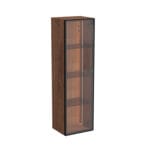 VitrA Metropole Edge Boy Dolabı, 35 cm, Cam Kapaklı, Kısa , Ceviz, Sağ